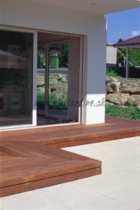 détail terrasse en bois exotique ipé deck